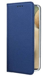 Кожен калъф тефтер и стойка Magnetic FLEXI Book Style за Samsung Galaxy A12 A125F / Samsung Galaxy A12 A127F син 